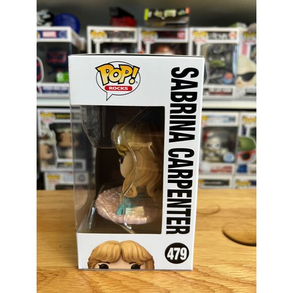 IN HAND NEW Sabrina Carpenter Funko Pop #479 Short Sweet Rocks Nightgown Vinyl - Picture 4 of 6